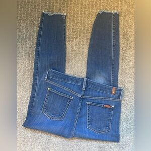 7 for all man kind Women’s Skinny Jeans Size 28 DarkWash